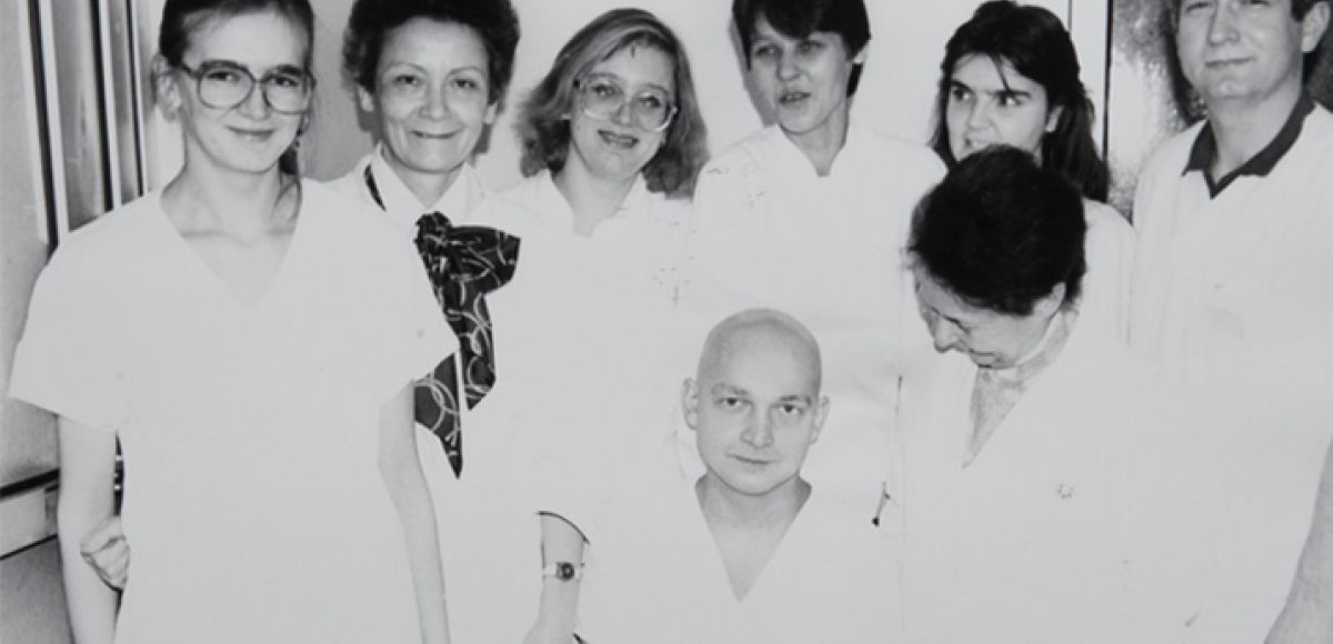 Historyczne zdjęcie zespołu kliniki